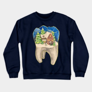 Tooth Snow Globe Crewneck Sweatshirt